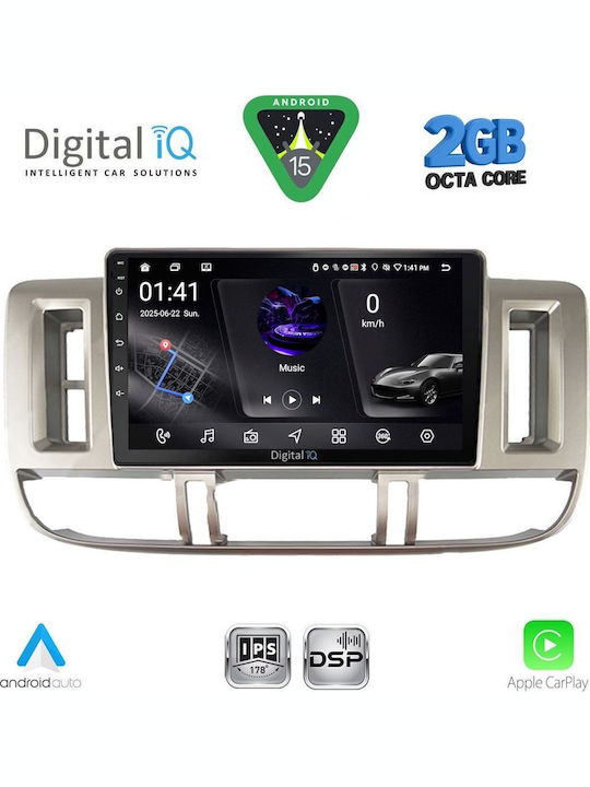 Digital IQ Sistem Audio Auto pentru Nissan X-Trail 2000-2004 (Bluetooth/USB/WiFi/GPS/Apple-Carplay/Android-Auto) cu Ecran Tactil 9"