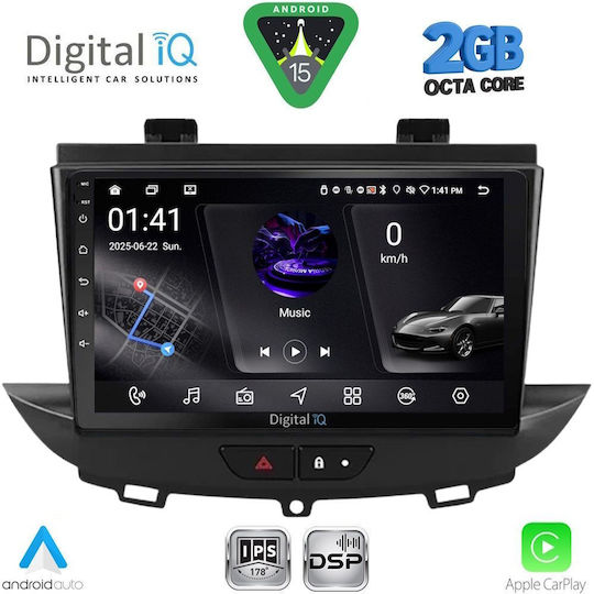 Digital IQ Автомобилна Аудио Система (Блутут/USB/WiFi/GPS/Apple-Carplay/Android-Auto) с Тъчскрийн 9"