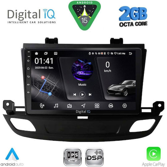 Digital IQ Car Audio System for Opel Insignia 2018 (Bluetooth/USB/WiFi/GPS/Apple-Carplay/Android-Auto) with Touch Screen 9"