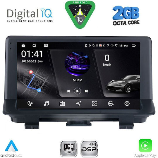 Digital IQ Car Audio System for Audi Q3 2012-2018 (Bluetooth/USB/WiFi/GPS/Apple-Carplay/Android-Auto) with Touch Screen 9"