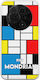 Piet Mondrian Tcl 605 Гъвкава TPU Прозрачна Силиконова Калъфка