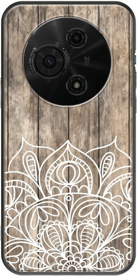 Wooden Mandala Tcl 605 Black Tpu Μαύρη Σιλικόνη