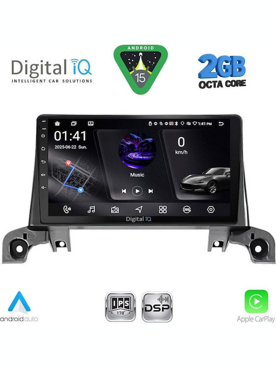 Digital IQ Car Audio System for Peugeot 3008 2016 (Bluetooth/USB/WiFi/GPS/Apple-Carplay/Android-Auto) with Touch Screen 9"