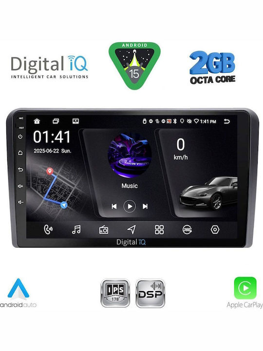 Digital IQ Car Audio System for Suzuki Vitara 2000-2005 (Bluetooth/USB/WiFi/GPS/Apple-Carplay/Android-Auto) with Touch Screen 9"