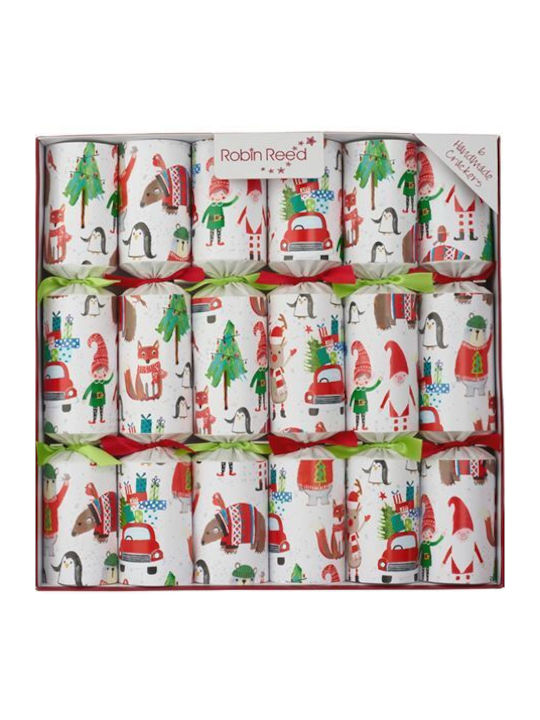 Robin Reed Σετ Χριστουγεννιάτικα Cracker Ξωτικά 6τμχ