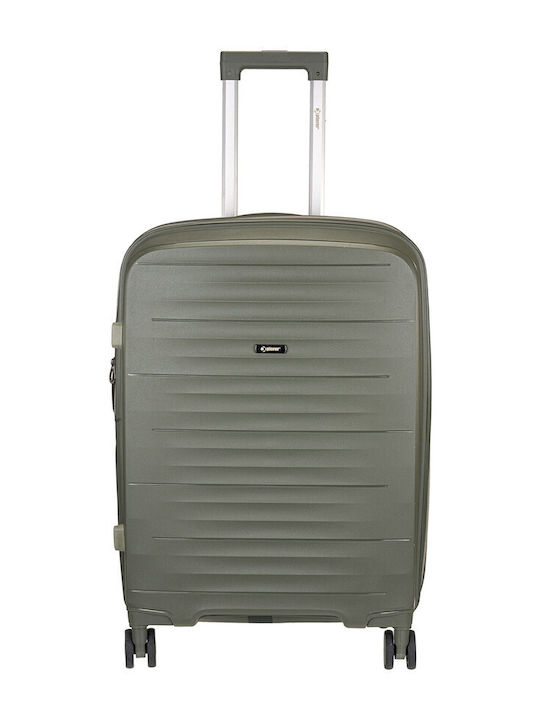 Xplorer Medium Travel Suitcase Hard Green with ...
