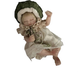 Christmas Decorative Doll Vinyl Green Hat 25cm
