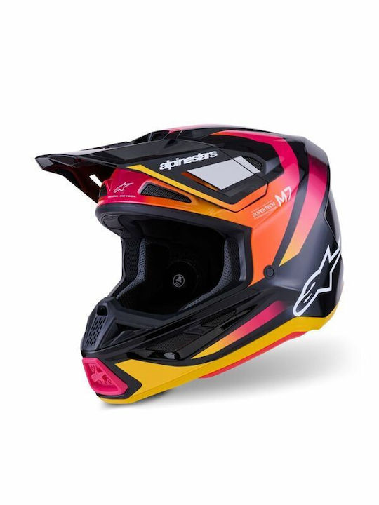 Alpinestars S-M7 Rise Pink Gloss Κράνος Μηχανής...