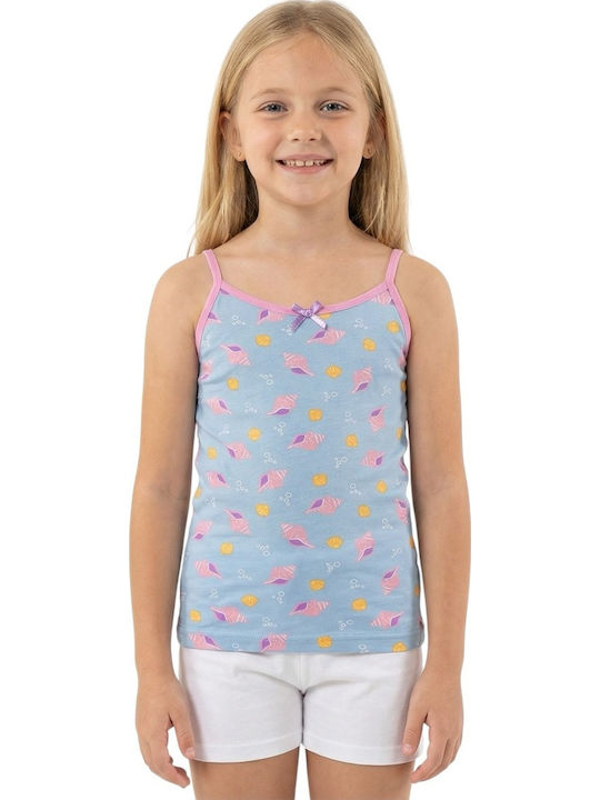 Defne Baby Shells Kids' Undershirt Tank Top Light Blue