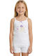 Defne Baby Jelly Fish Kids' Undershirt Tank Top White