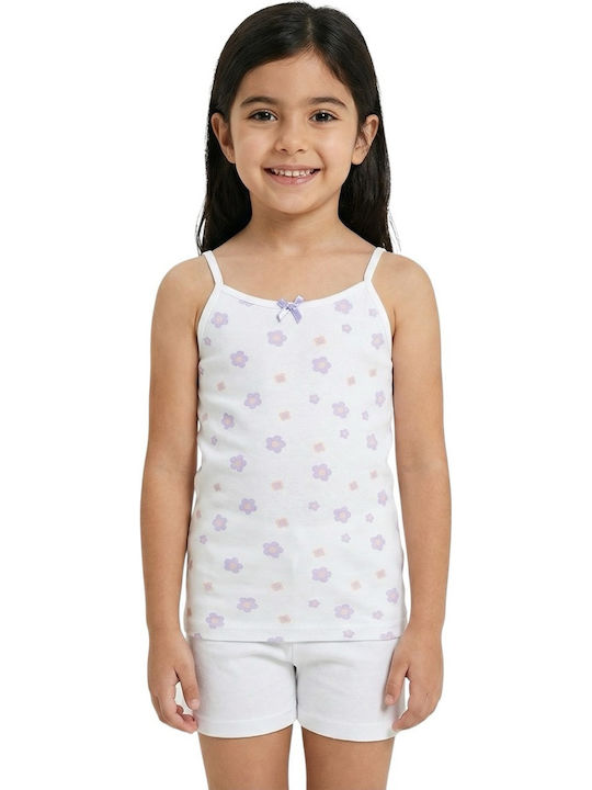 Defne Baby Colorful Daisies Kids' Undershirt Tank Top Colorful Daisies