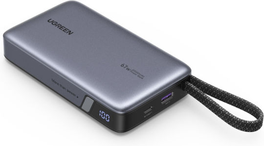 Ugreen PB550 Power Bank 20000mAh 67W με Θύρα USB-A και Θύρα USB-C Power Delivery Γκρι