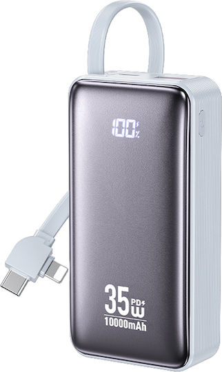 WK WP-61 Power Bank 10000mAh 35W Power Delivery Μπλε