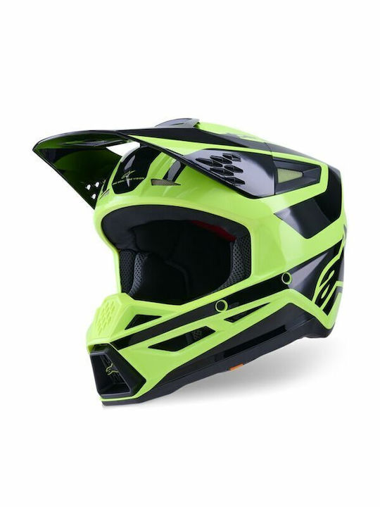 Alpinestars SM3 Heat Yellow Gloss Κράνος Μηχανή...