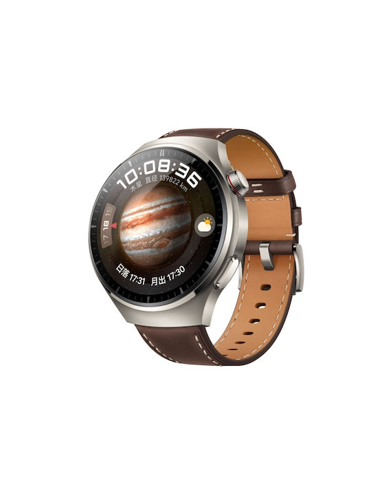 Leder Tragbare Bänder Huawei Watch GT 6 46mm GT 6 Pro 46mm Dunkelbraun