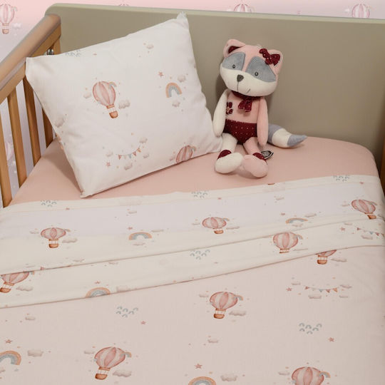 Baby Oliver Σετ με Λάστιχο Ροζ 110x170εκ.