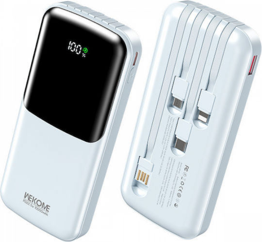 WK WP-65 Power Bank 10000mAh 22,5W Ladeleistung / Schnellladung Blau