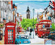 Brushme Рисуване По Номера 40x50 См London Rush Hour