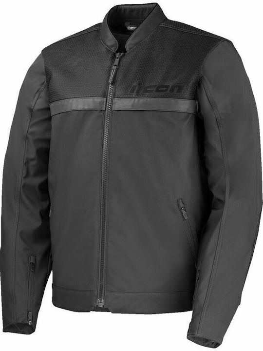 Icon Midhawk Bărbătesc Geacă de motocicletă Negru