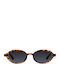 Meller Oba Unisex Sunglasses with Brown Tartaruga Horn-Rimmed Frame and Grey Lens OB-TIGCAR