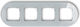 Icon Universal Frame Quadruple Straggle Glass Effect Frame Gray Bottom Graphite Matt 15-28-irso-4