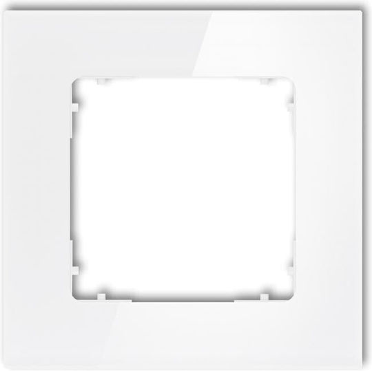 Icon Cadru Universal Comutare Rame Pătrat Simplu Efect Sticlă Alb Inferior Alb 0-0-irsk-1