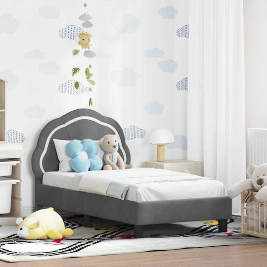 Kinderbett Einzeln Gray für Matratze 70x140cm