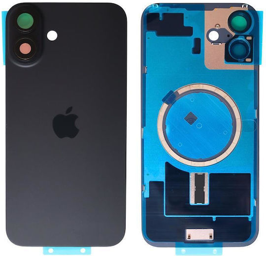 Κапак за замяна на батерията Черен за Apple iPhone 16 Plus