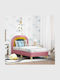 Kids Bed Single with Storage Space Pink for Mattress 70x140cm
