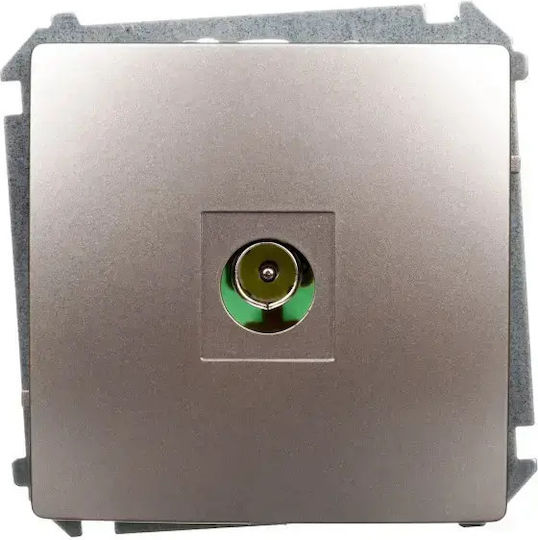 Kontakt-simon Antenna Socket R-tv Separated Satin End Bmak3.01/29