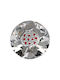 Kalliopi Silver Γούρι Ρόδι Λευκό 6x6cm
