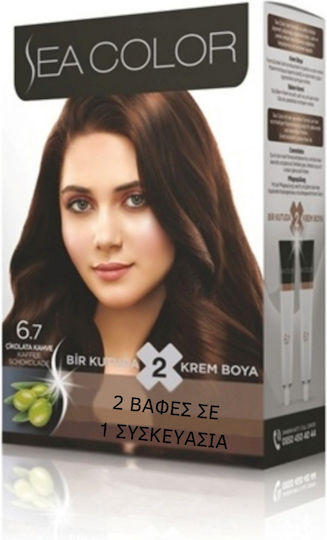 Sea Color Βαφή Μαλλιών 6.7 Chocolate Coffee