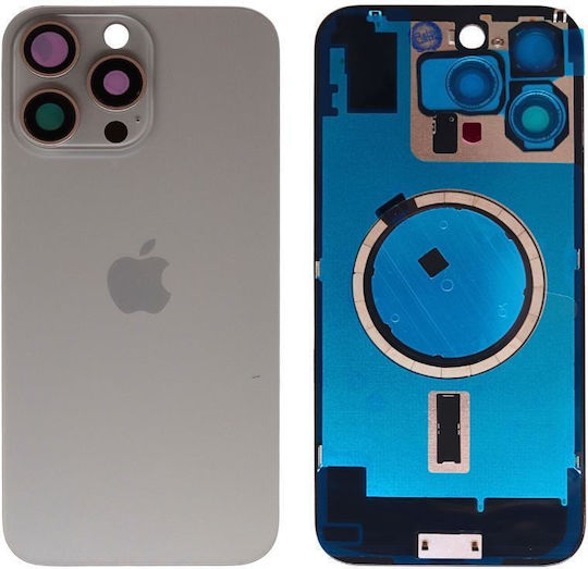Καπάκι Μπαταρίας Ασημί για Apple iPhone 16 Pro Max