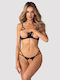Obsessive Euridia Set Crotchless Negru