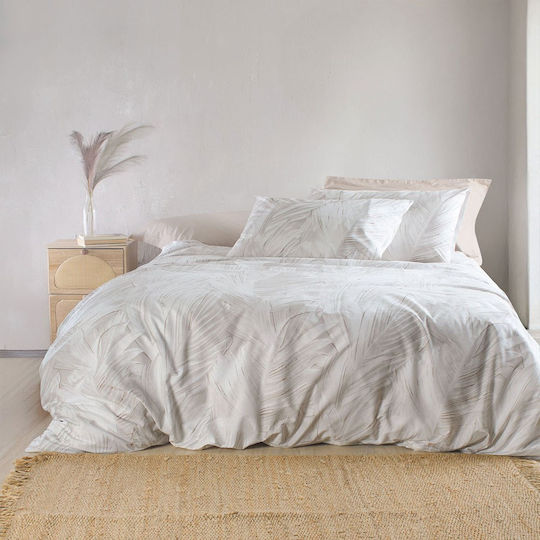 Rythmos Сет Чаршафи с Ластик 105x260+25см. Palm Ecru-beige 3бр