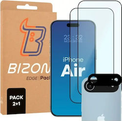 Bizon Screen Glass + Протектор за камера Закалено стъкло Transparent за Apple iPhone Air Bizon Screen Glass + Протектор за камера Закалено стъкло Transparent за Apple iPhone Air
