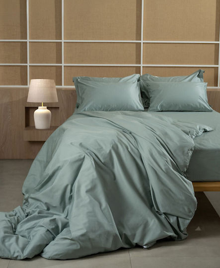 Palatex Set Cearșafuri King Size 275x295cm. Stellar Aqua 4buc