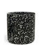 Supergreens Γλάστρα Πήλινη Μαύρο Terrazzo 40x40x35εκ.