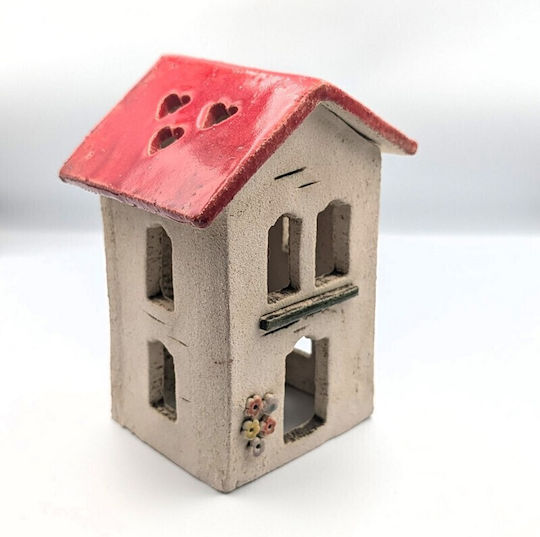 G2026/400 Handmade Ceramic Tabletop Decorative Little House Grekas Home