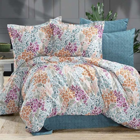 MayHome Duvet Set Single 160x240cm Polycotton Floral