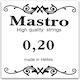 Mastro Μονή Silver Plated Χορδή 20" για Μπουζούκι / Τζουράς Loop End
