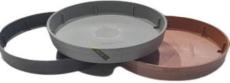 ArtPlast Leonardo Πιάτο Γλάστρας Ανθρακί XEL9109-Ανθρακί