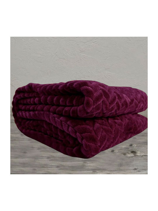 SpitiBazaar Pătură Fleece Dublă 215x230cm Damascus