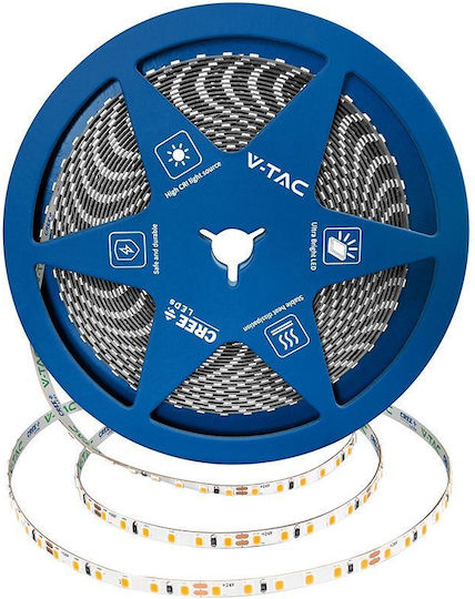 V-TAC LED Strip 24V Natural White Light 10m SMD2835 Type
