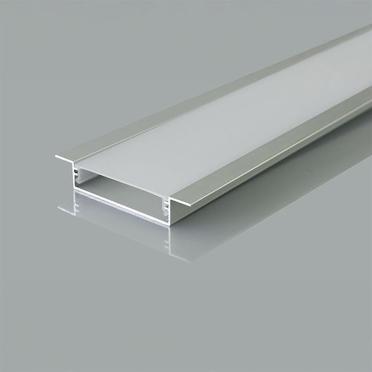 Профил Алуминий Вграден Led Ленти Опалов Капак 2m 40x10mm V-tac 24101