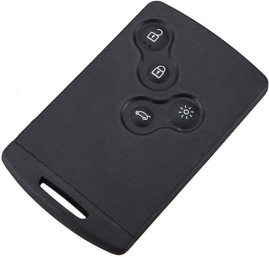 Husă Smartcard Pentru Chei 4 Butoane Techstar Compatibil Renault Megane Iii Scenic Laguna Iii Clio Captur
