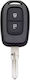 Techstar Key Case Dacia Logan Duster Sandero Dokker Renault Models 2013-2023 2 Buttons Metal Blade Replacement Worn Case