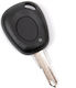 Techstar Car Key Case 1 Button Renault – Compatible Clio Kangoo Twingo Master Ne73 Blade