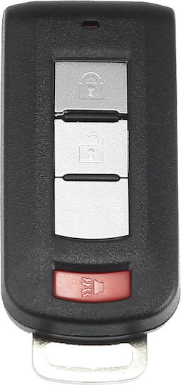 Techstar Autoschlüssel Schutzhülle 3 Tasten Kompatibel Mitsubishi Outlander 2010–2018 Lancer 2008–2016