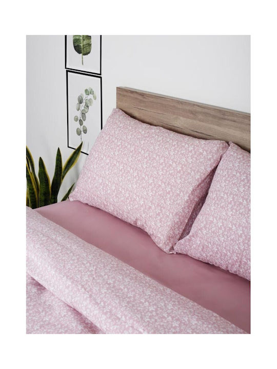 Sunshine Σετ Μαξιλαροθήκες με Φάσα Pink 50x70εκ.